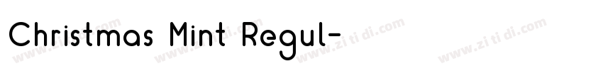 Christmas Mint Regul字体转换